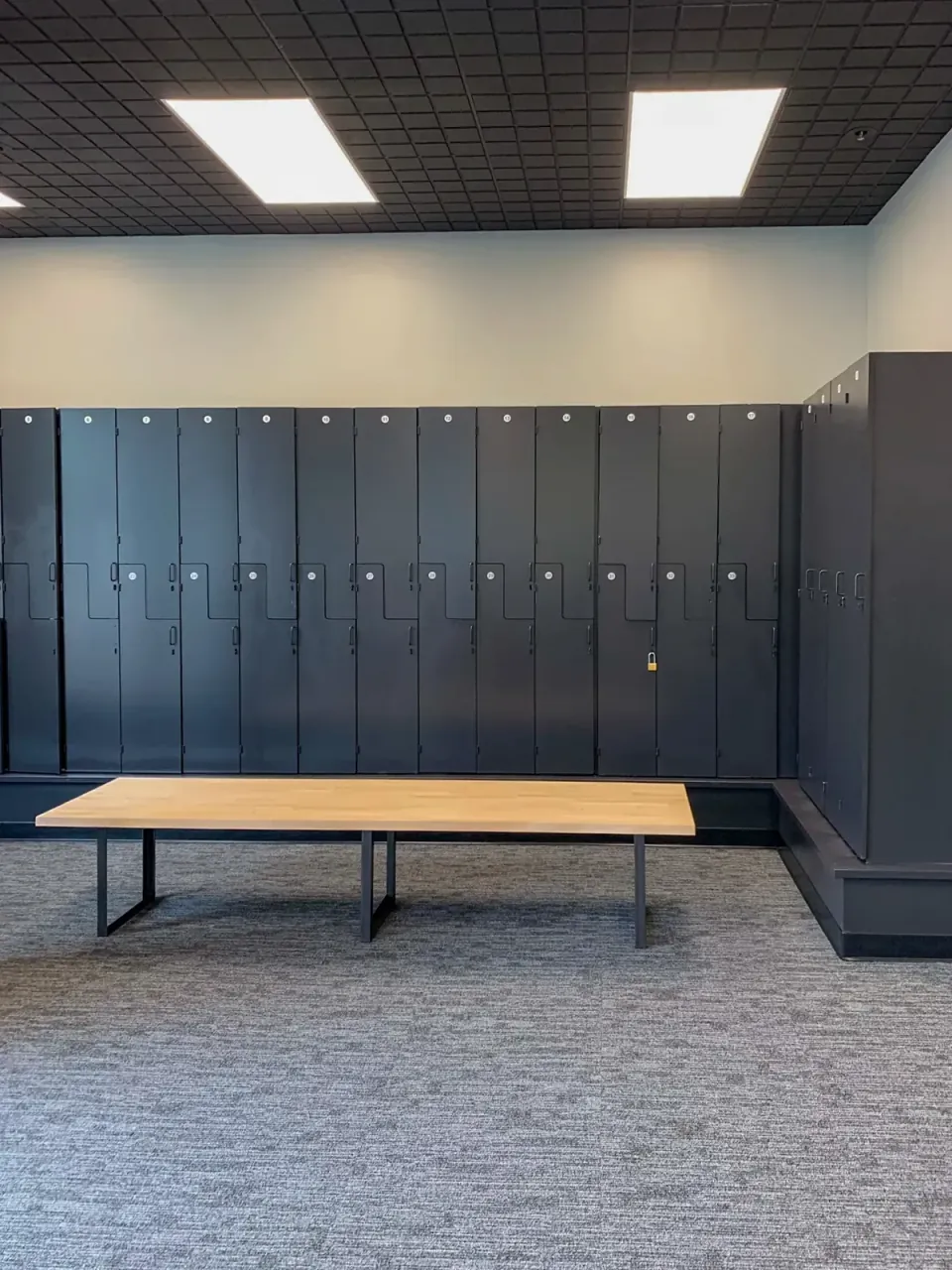 Locker room at BR Fitness in East Anchorage
