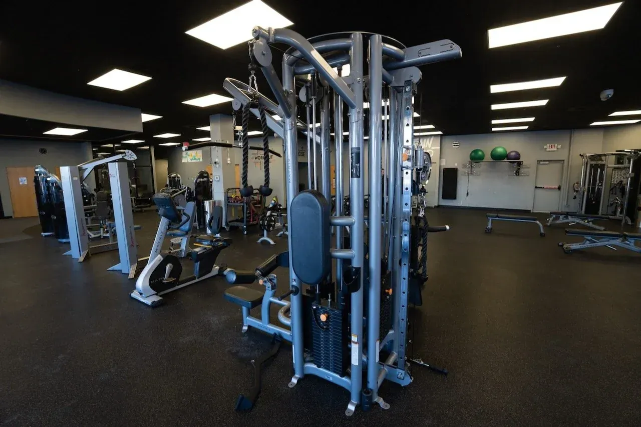 Strength training machines at BR Fitness in East Anchorage