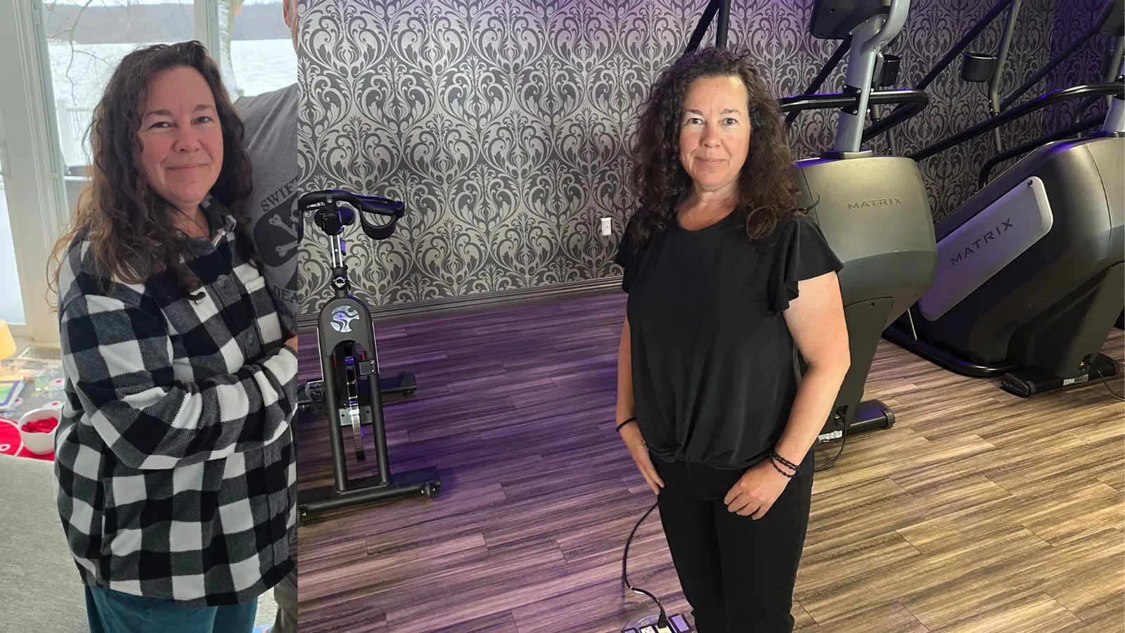 Stephenie Johnson before and after six months of personal training at Body Renew Alaska, down 30 pounds
