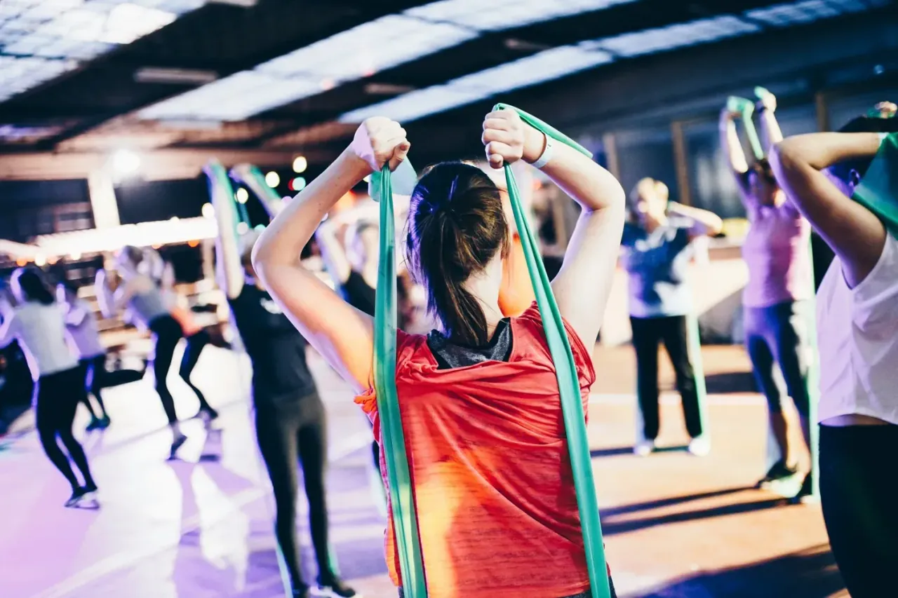 Group fitness class at Body Renew Alaska in Anchorage, part of getting in shape after 40 with community support.