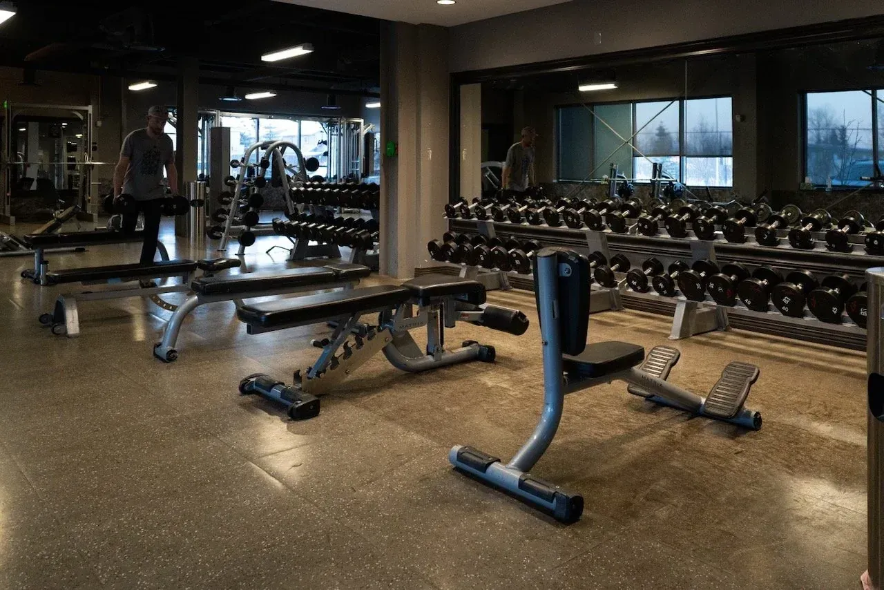 Dumbbell training area at Body Renew Alaska in South Anchorage